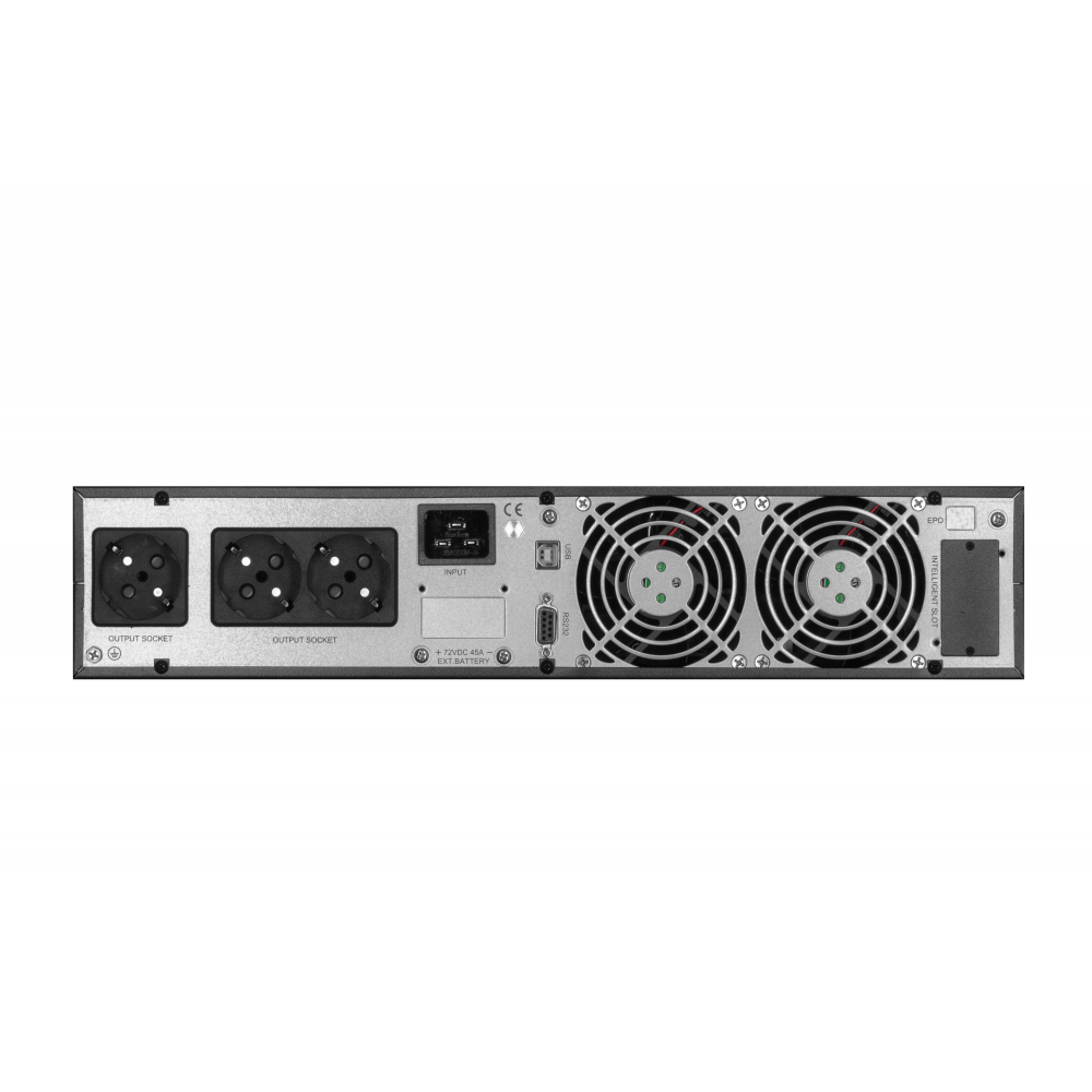 ИБП 2E OD3000RT, 3000VA/2700W, RT2U, LCD, USB, 3xSchuko