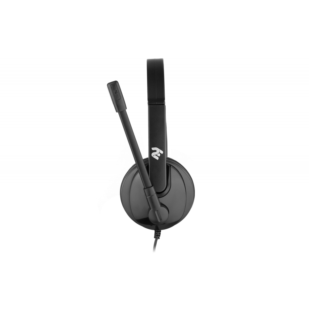 Гарнитура ПК моно On-ear 2E CH12 USB, omni-mic, 2м, черный