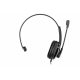 Гарнитура ПК моно On-ear 2E CH12 USB, omni-mic, 2м, черный