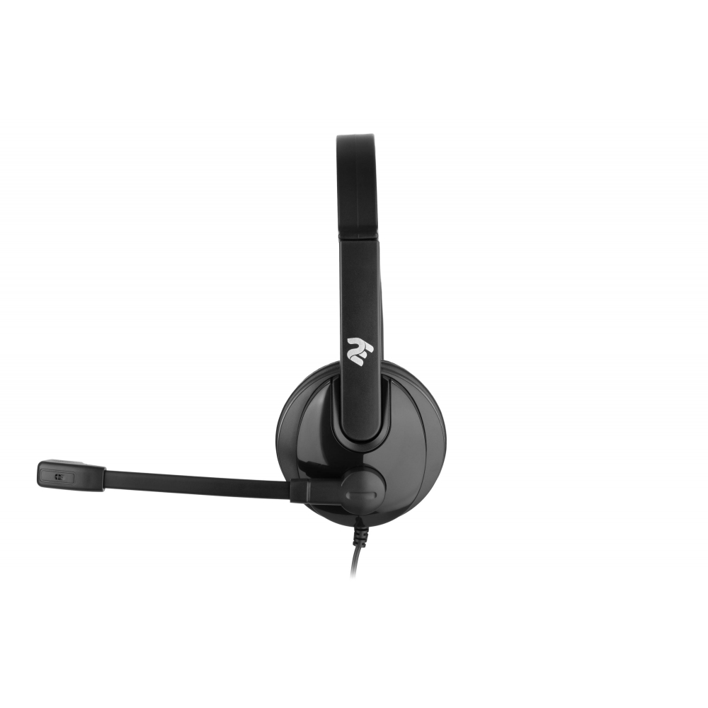 Гарнитура ПК моно On-ear 2E CH12 USB, omni-mic, 2м, черный
