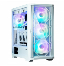 Корпус Zalman Z10 Duo без БП 2xUSB3.0, 1xUSB Type-C 3x140мм ARGB, 1x120мм ARGB VGA 395мм LCS ready TG Side Panel EATX белый