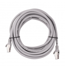 Патч-корд 2E САТ 6, FTP, 5м, 26AWG, RJ45, 7/0.16, Cu, LSZH, серый