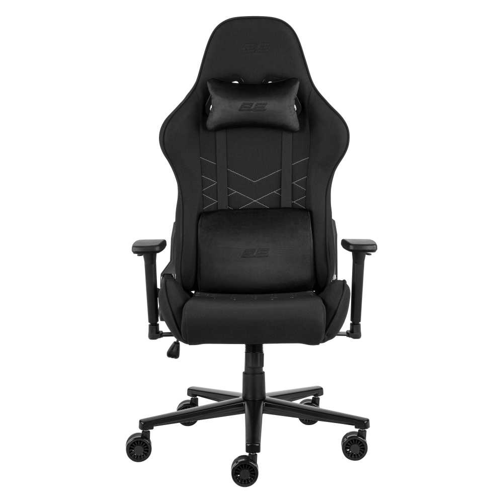 Кресло 2E GAMING BUSHIDO II, ткань, 3D-Armrests, серый тёмный