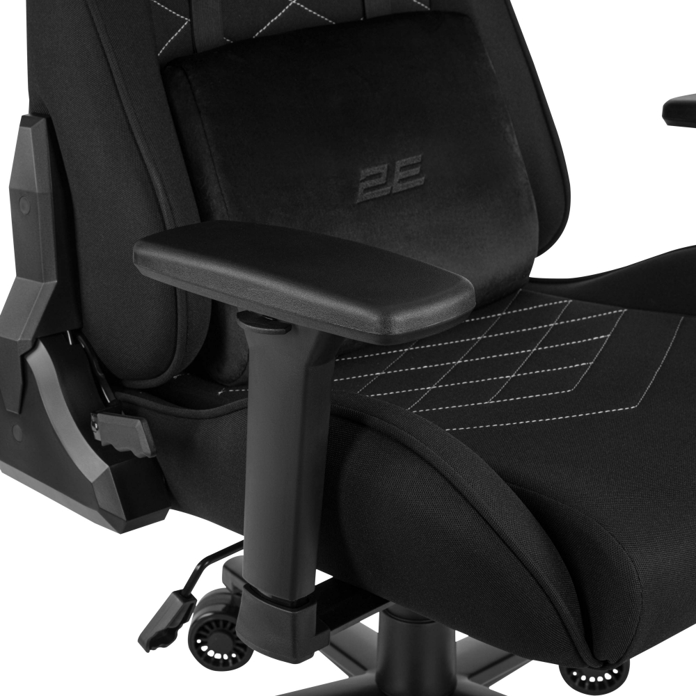 Кресло 2E GAMING BUSHIDO II, ткань, 3D-Armrests, серый тёмный