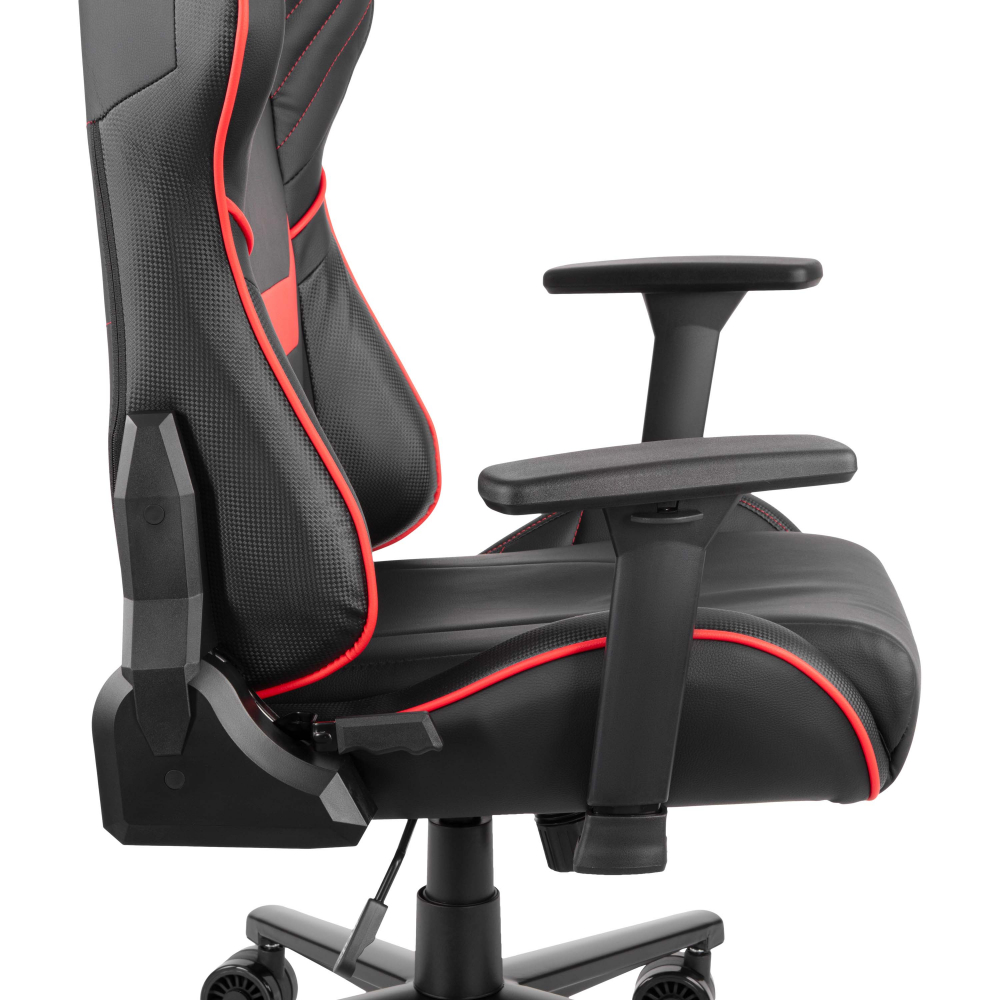 Кресло игровое 2E GAMING HIBAGON II, ПУ кожа, 3D-Armrests, черно-красное