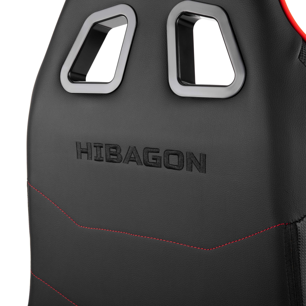 Кресло игровое 2E GAMING HIBAGON II, ПУ кожа, 3D-Armrests, черно-красное