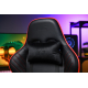 Кресло игровое 2E GAMING HIBAGON II, ПУ кожа, 3D-Armrests, черно-красное