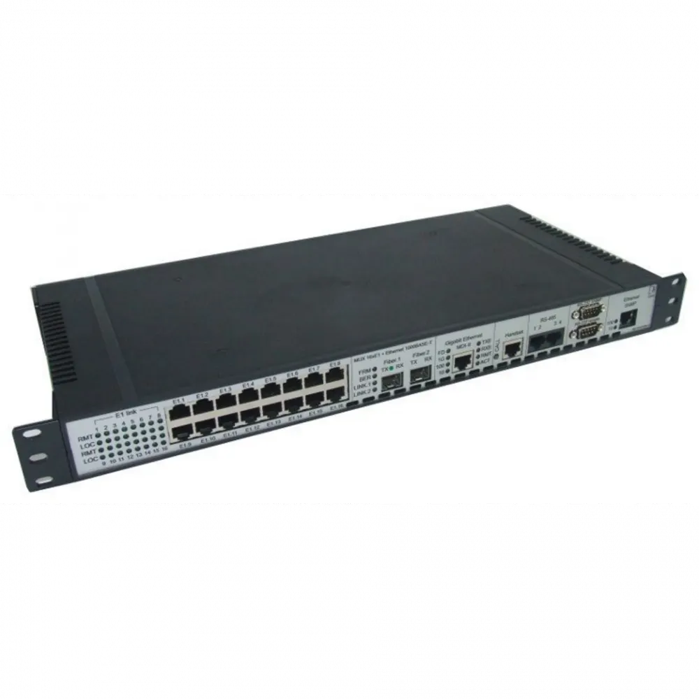 Мультиплексор модульный оптический 4x E1 + Gigabit Ethernet 1000BASE-T + 4x RS-485