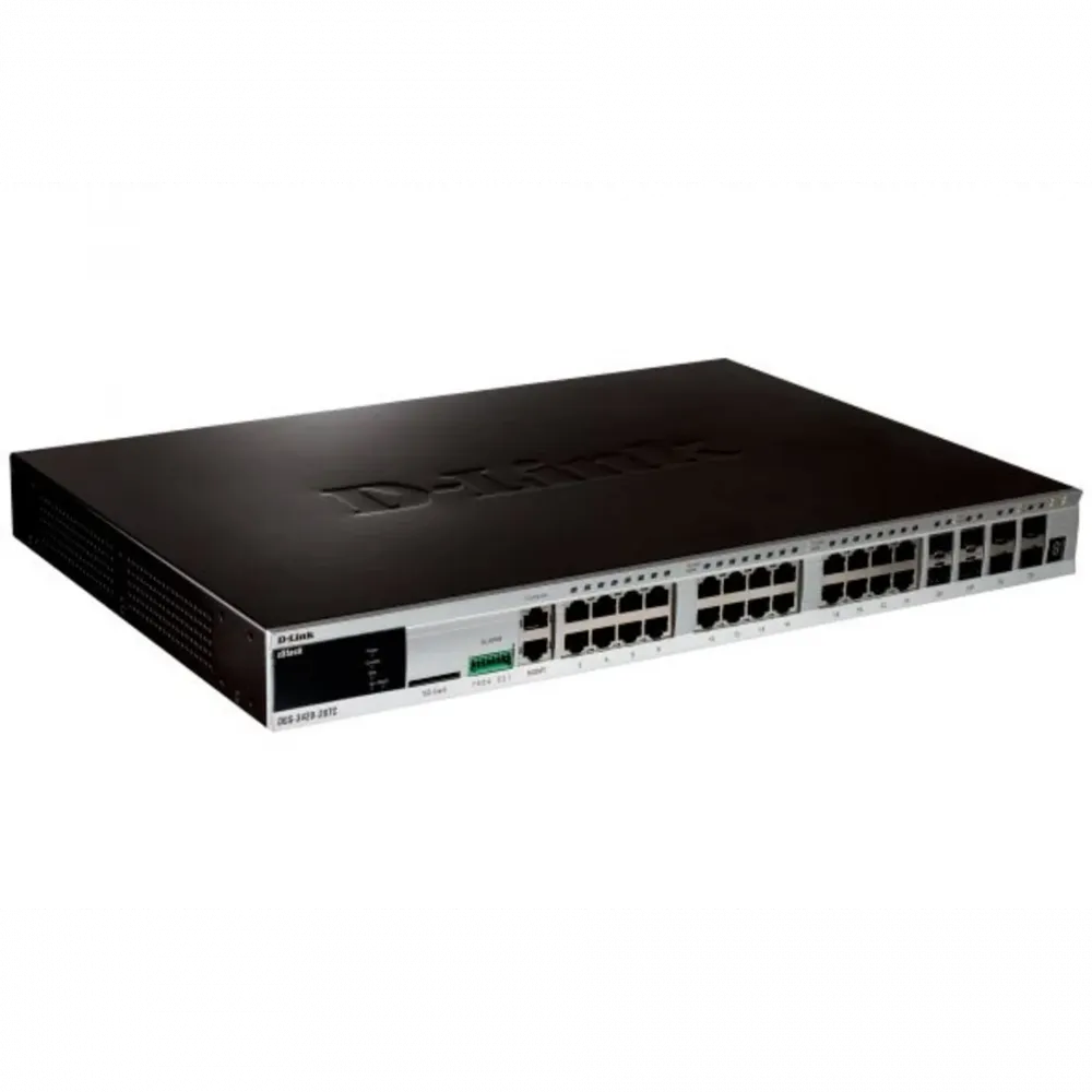 Управляемый стекируемый коммутатор L3 D-Link DGS-3420-28TC/B1A