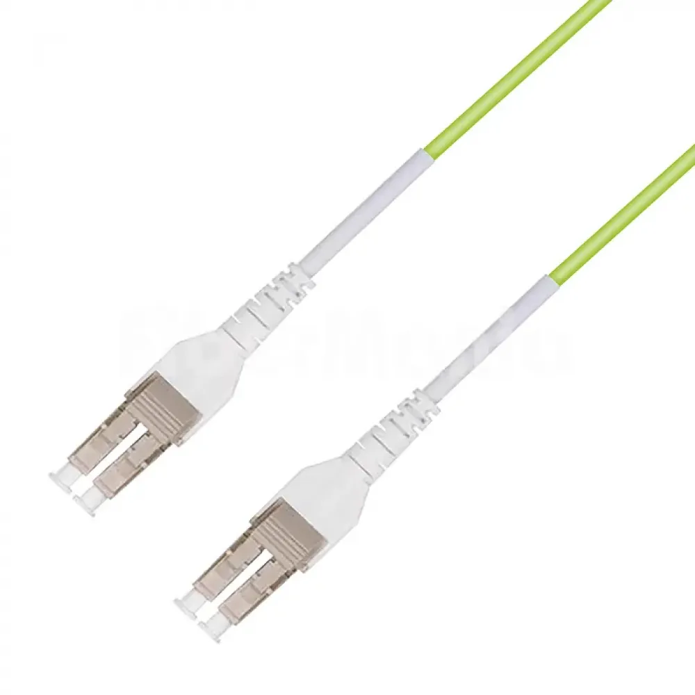 Патчкорд оптический LC/UPC-LC/UPC MM (OM5) Duplex Uniboot Flat Clip, 2 метра
