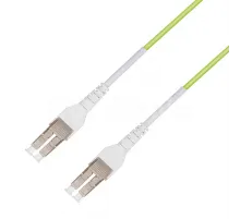 Патчкорд оптический LC/UPC-LC/UPC MM (OM5) Duplex Uniboot Flat Clip, 2 метрa