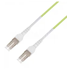 Патчкорд оптический LC/UPC-LC/UPC MM (OM5) Duplex Uniboot Flat Clip, 15 метров