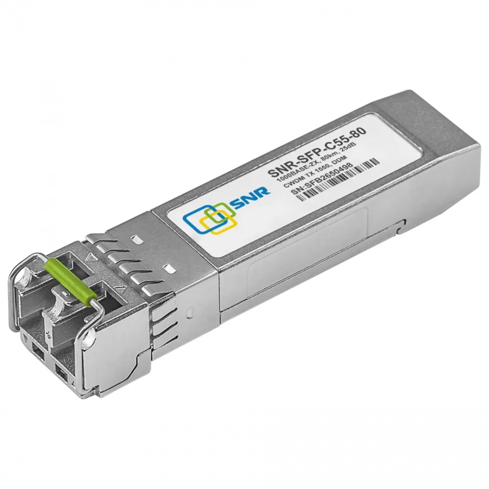 Модуль SFP CWDM оптический, дальность до 80 км (25dB), 1550 нм