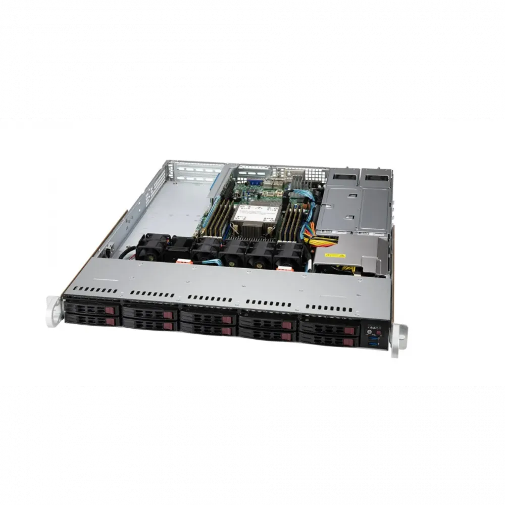 Supermicro SYS-110P-WTR: 1U серверная платформа с Intel Xeon Scalable, 10x SATA и 2x 10GBase-T