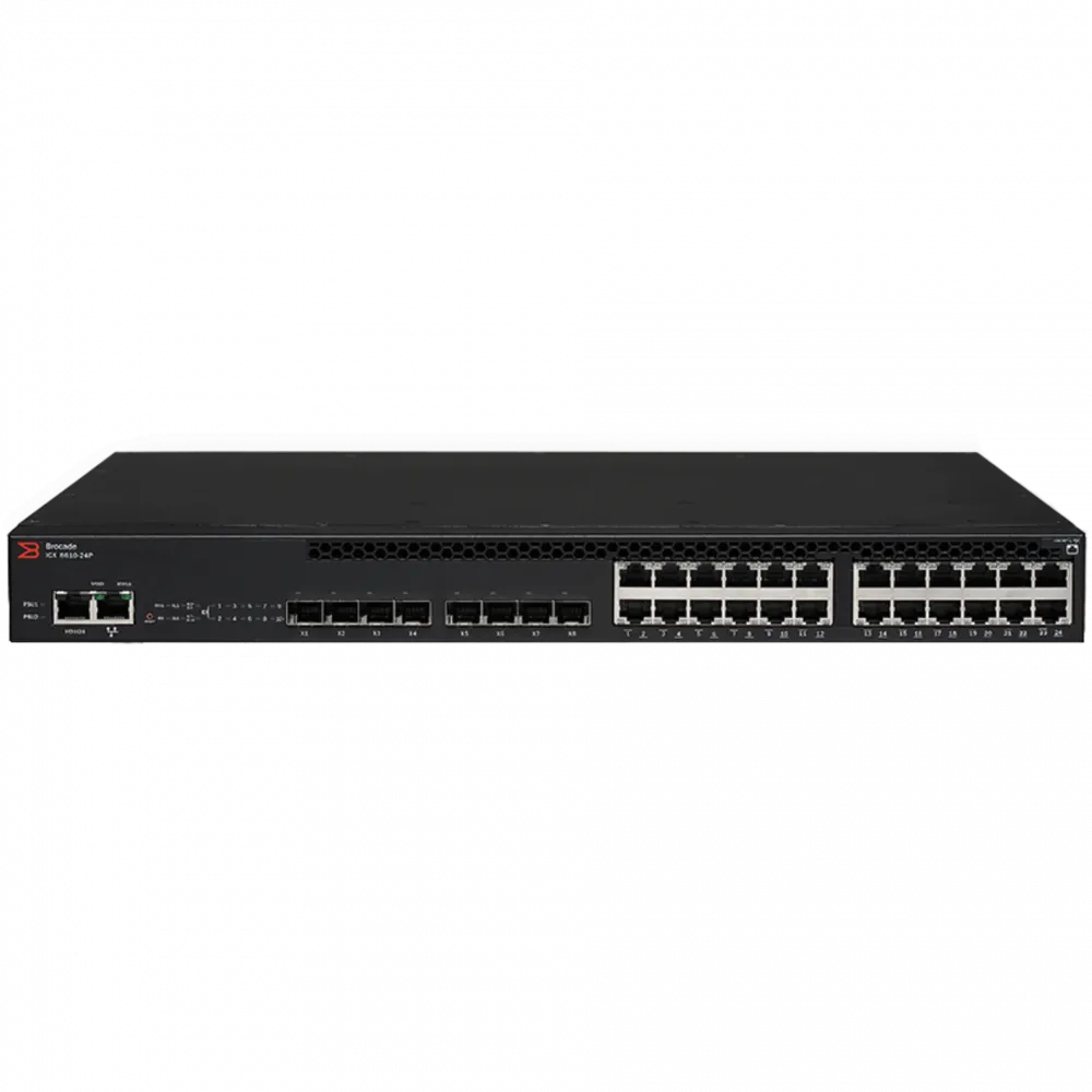 Коммутатор Brocade ICX 6610-24-PE: купить в интернет-магазине
