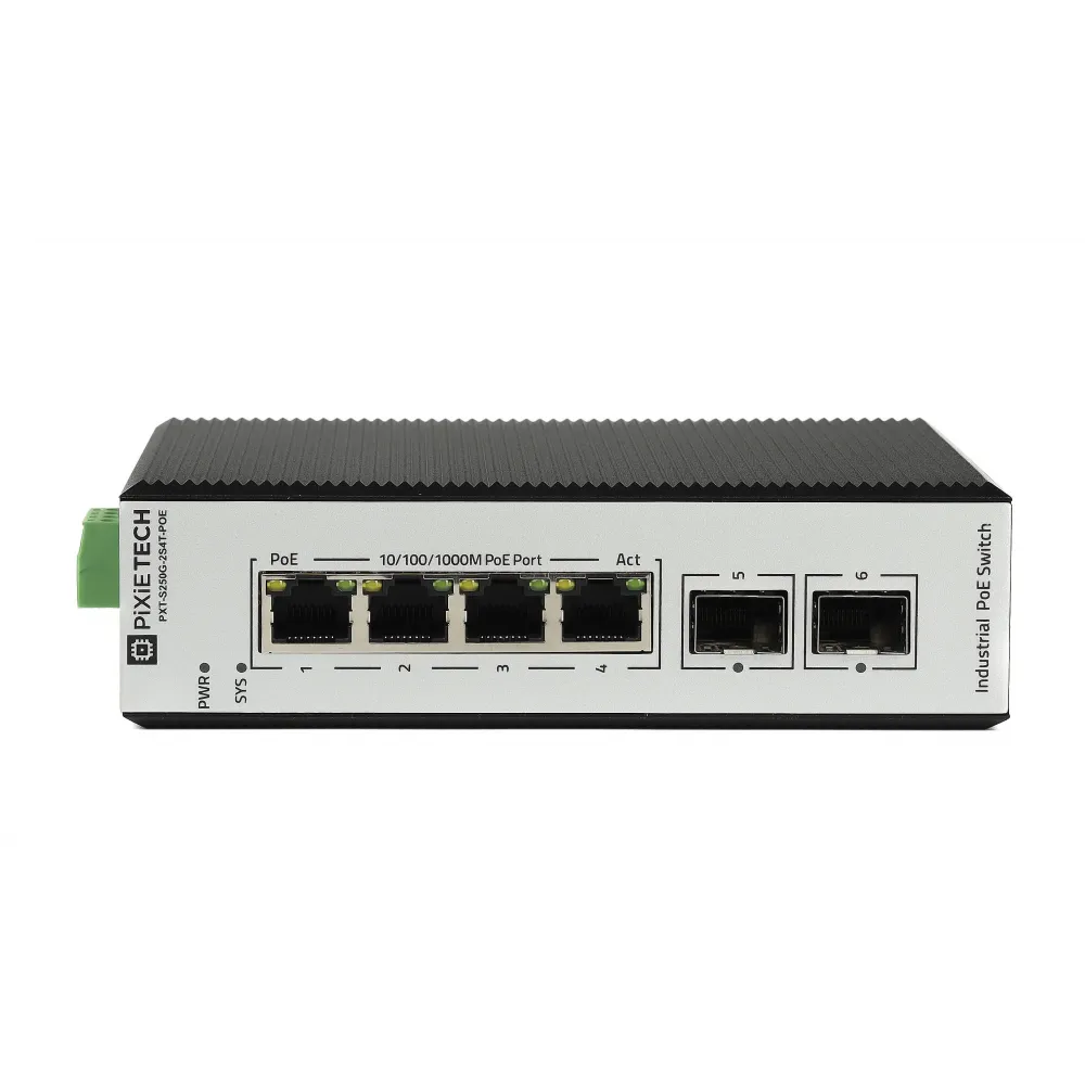 Управляемый промышленный POE-коммутатор L2 PXT-S250G-2S4T-POE