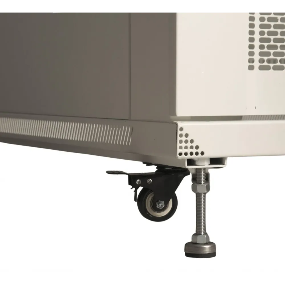 Шкаф напольный 42U 600x800x2000 мм с перфорированной дверью (белый)