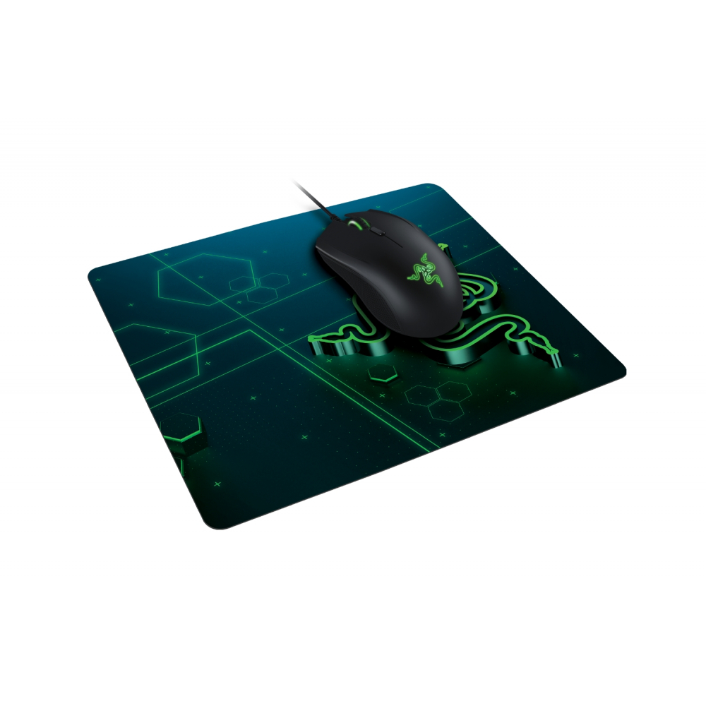 Игровая поверхность Razer Goliathus Mobile S, 215x270x1.5 мм, чёрно-зеленый