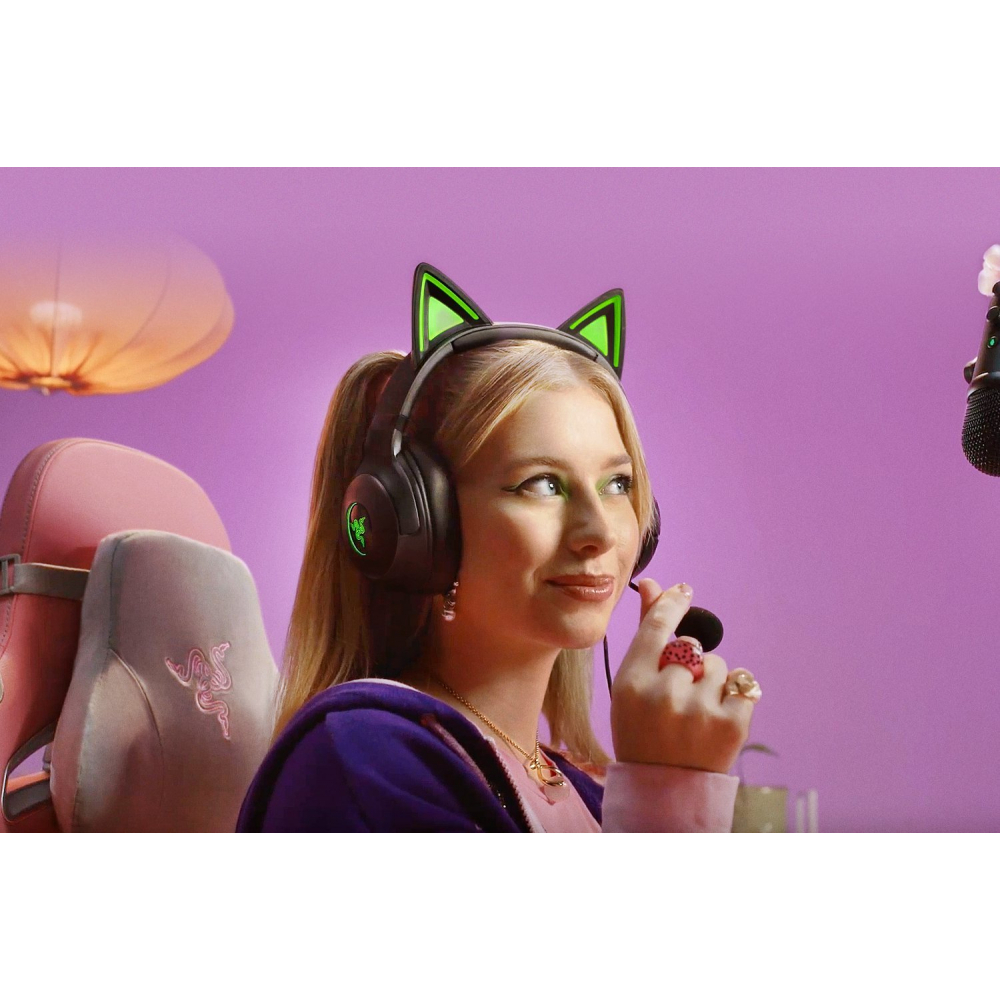 Гарнитура Razer Kraken Kitty V2 USB, черный, с RGB-подсветкой