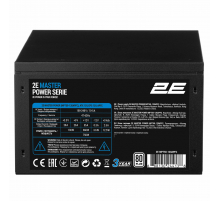 Блок питания 2E Master Power  (750W), >80%, 80+ White, 120мм, 1xMB 24pin(20+4), 1xCPU 8pin(4+4), 3xMolex, 5xSATA, 4xPCIe 8pin(6+2)