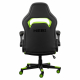 Кресло 2E GAMING HEBI с подлокотниками Foldable Armrests, чёрно-зелёный