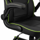 Кресло 2E GAMING HEBI с подлокотниками Foldable Armrests, чёрно-зелёный