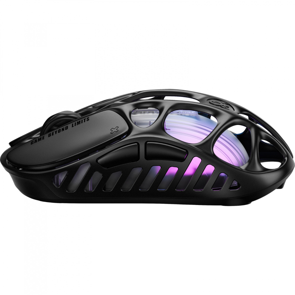 Мышь GravaStar Mercury X Pro, 8K, BT/WL/USB-A, RGB, черный