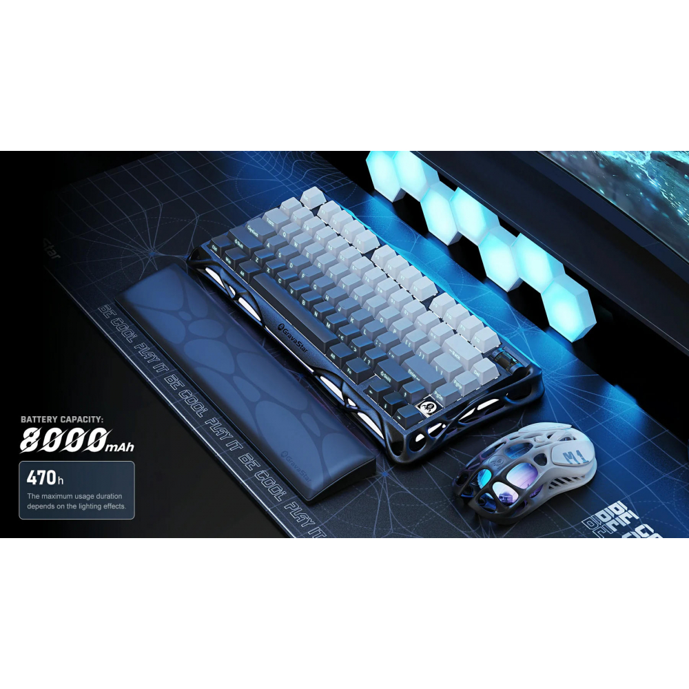 Клавиатура механическая GravaStar Mercury K1 80keys, черный