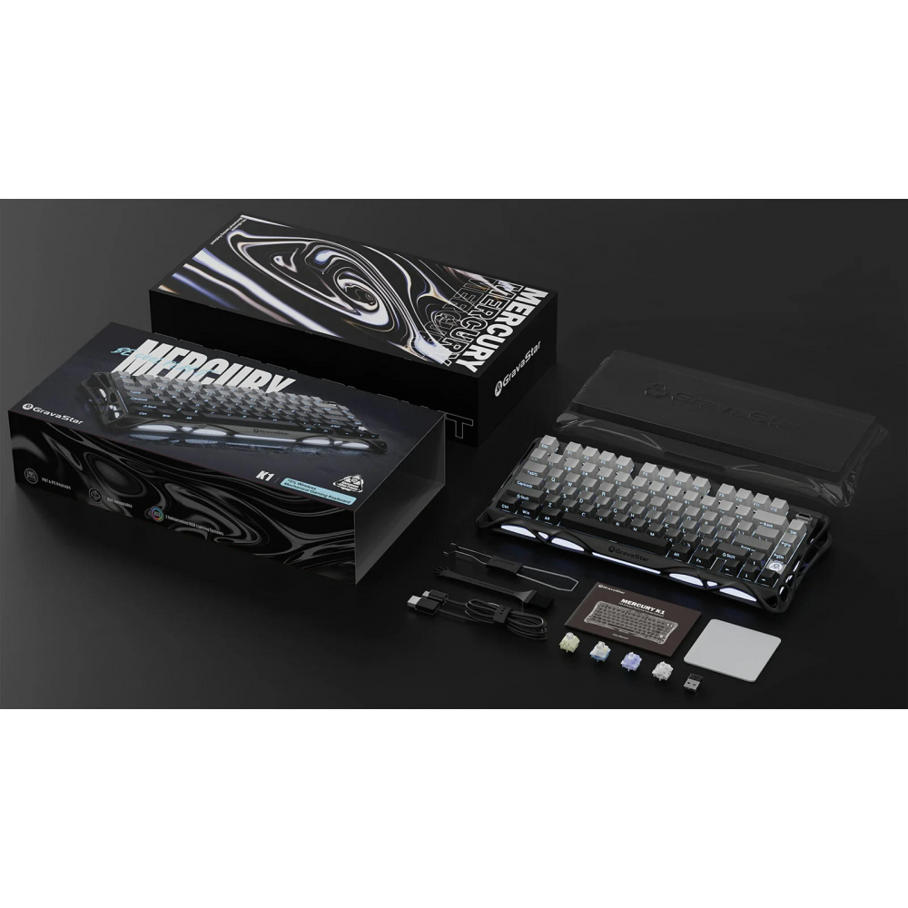 Клавиатура механическая GravaStar Mercury K1 80keys, черный