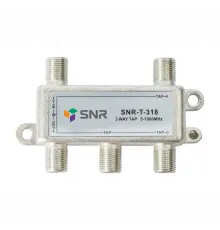 Ответвитель абонентский SNR-T-318 на 3 отвода, вносимое затухание IN-TAP 18dB.