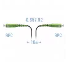 Патчкорд оптический FTTH SC/APC, кабель 604-02-01, 10 метров