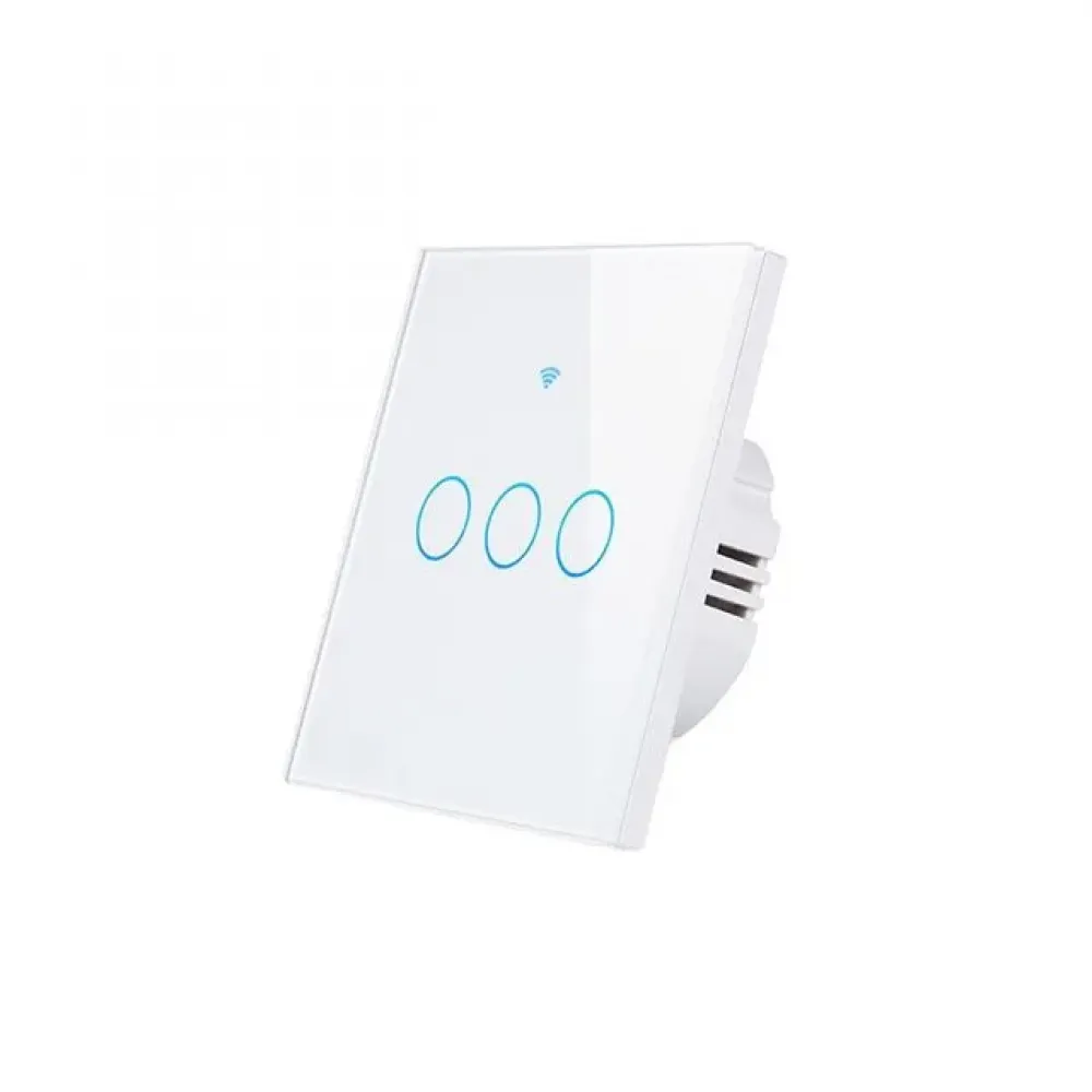 Сенсорный выключатель 3 кнопки Tuya Smart Wi-Fi