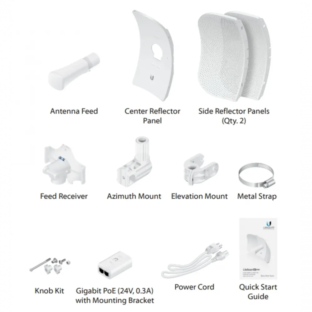Беспроводной мост Ubiquiti LiteBeam 5AC Gen2, 5 ГГц, 23 дБи