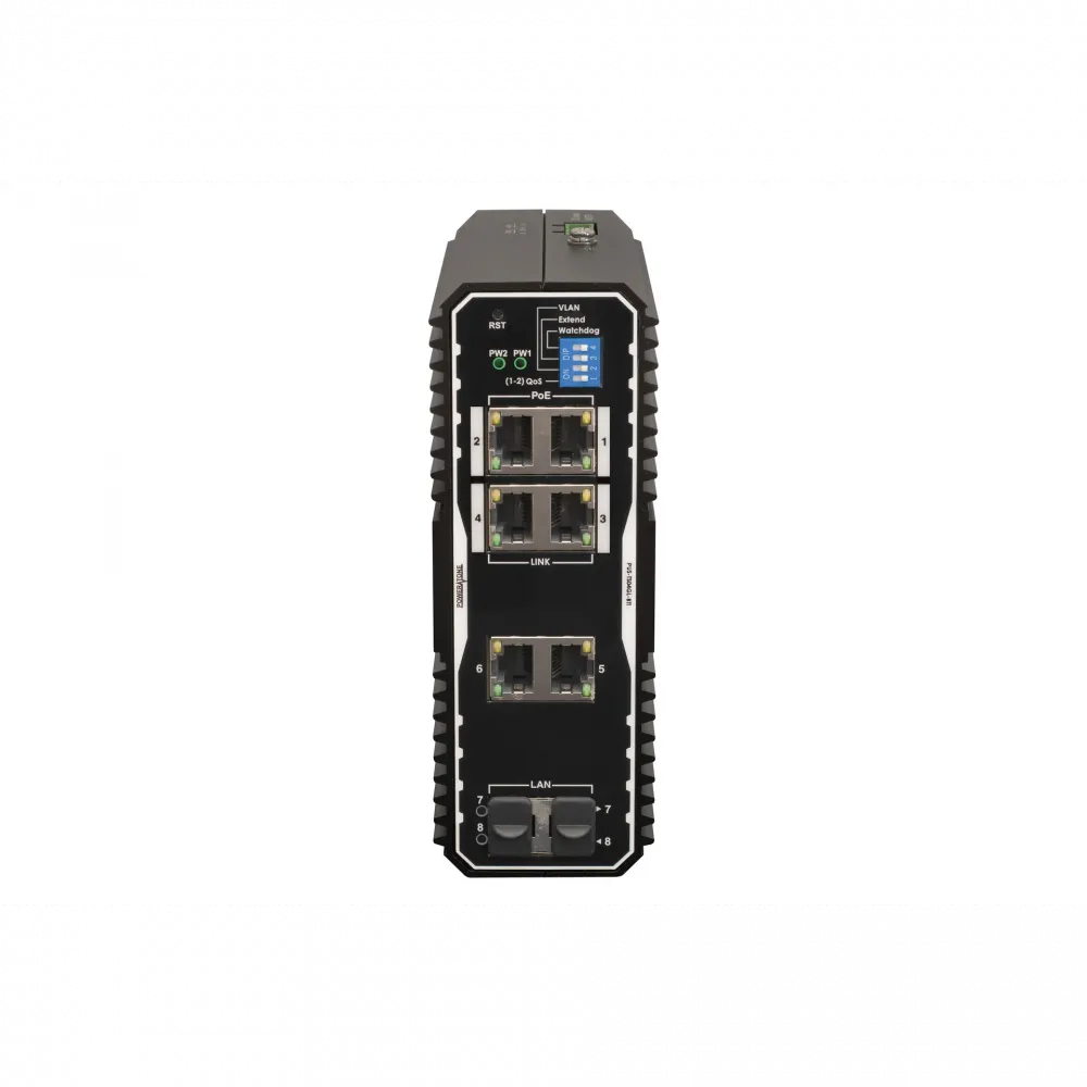 Неуправляемый промышленный PoE коммутатор POWERTONE PUS-TS04GL-BTi, 4 порта до 90Вт