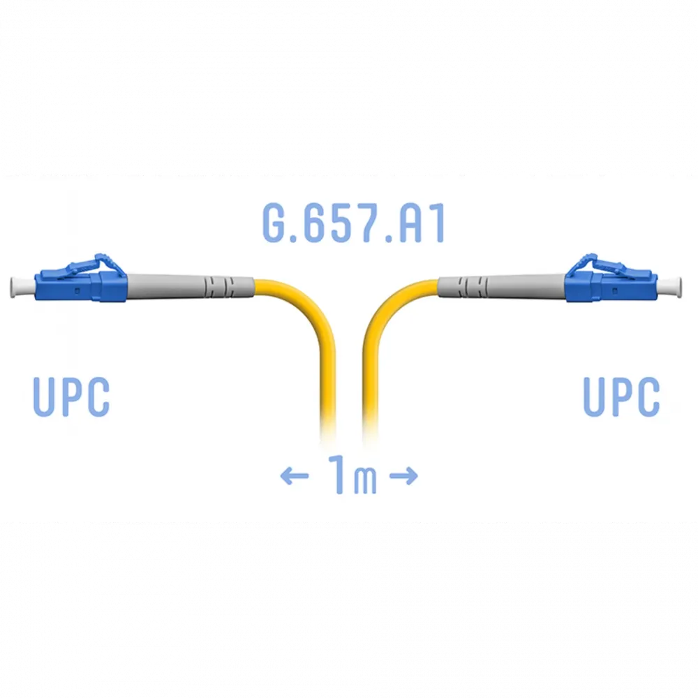Патчкорд оптический LC/UPC SM G.657.A1 1 метр