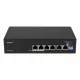 Неуправляемый 4-портовый PoE-коммутатор PUS-2T04L-60RM для установки в стойку