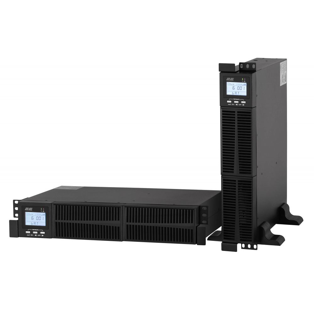 ИБП 2E OD1000RT, 1000VA/900W, RT2U, LCD, USB, 2xSchuko