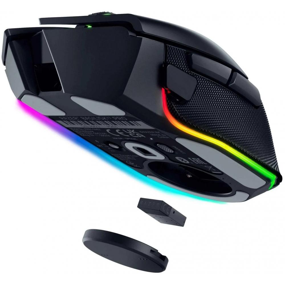 Мышь Razer Basilisk V3 Pro, RGB, USB-A/WL/BT, чёрный