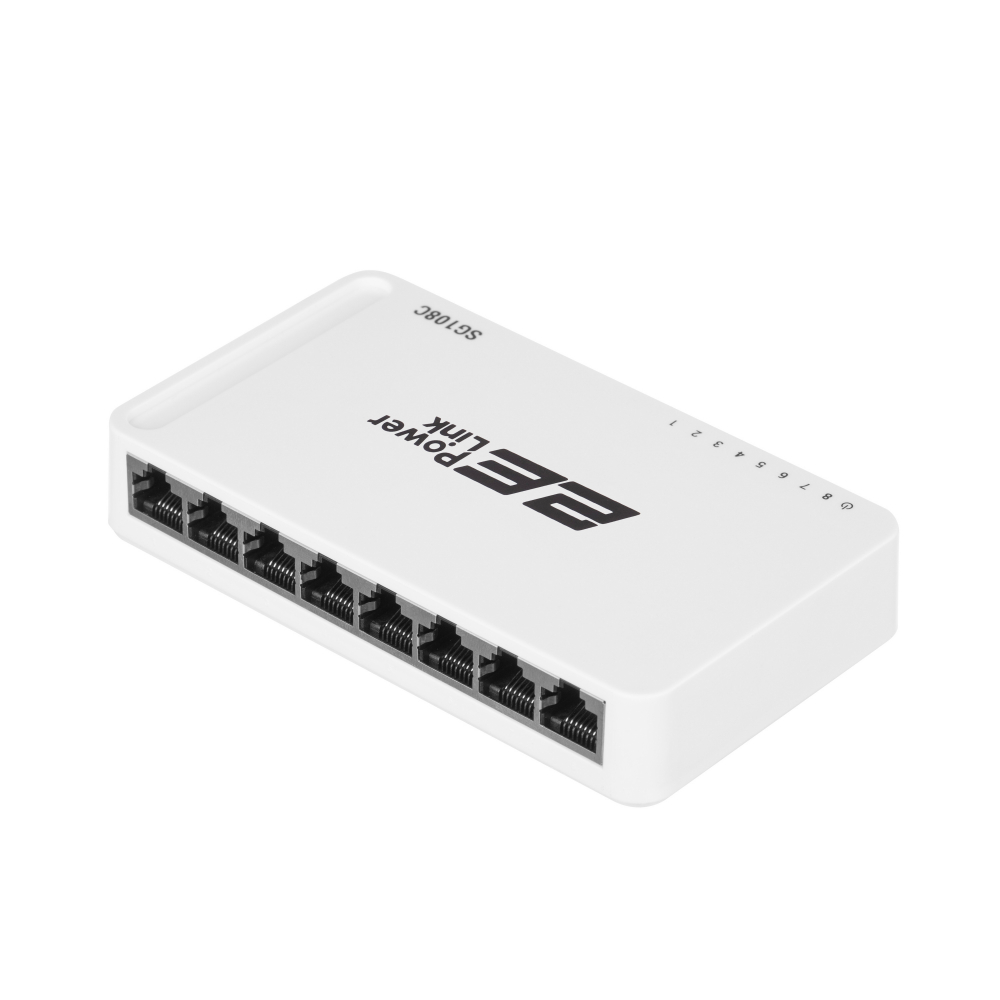 Коммутатор 2E PowerLink SG108C, 8 портов Gigabit, неуправляемый
