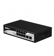 Коммутатор 2E PowerLink SP802F 10xFE (8xPoE, 2xUplink), 96Вт, Неуправляемый