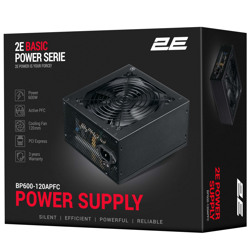Блок питания 2E Basic Power 600W