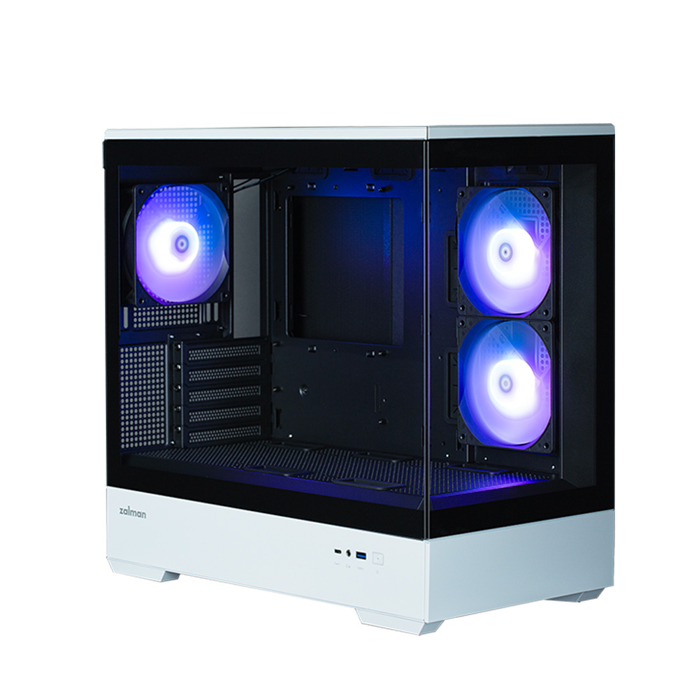 Корпус Zalman P30 без БП, черный/белый