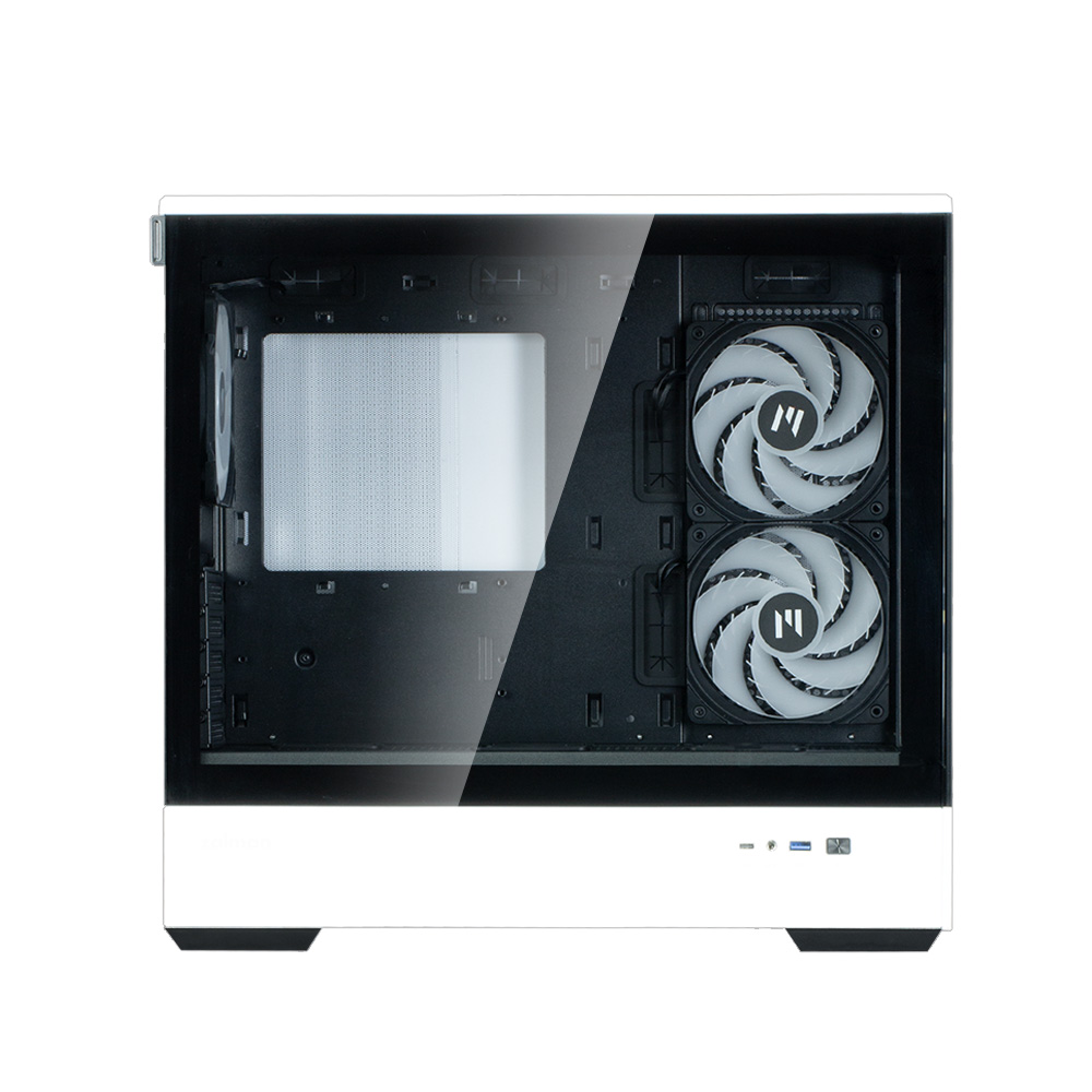 Корпус Zalman P30 без БП, черный/белый