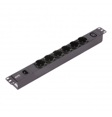 Устройство распределения питания Schneider Electric Easy, базовий, 1U, 10A, 230В, 6xSchuko, 1xC13
