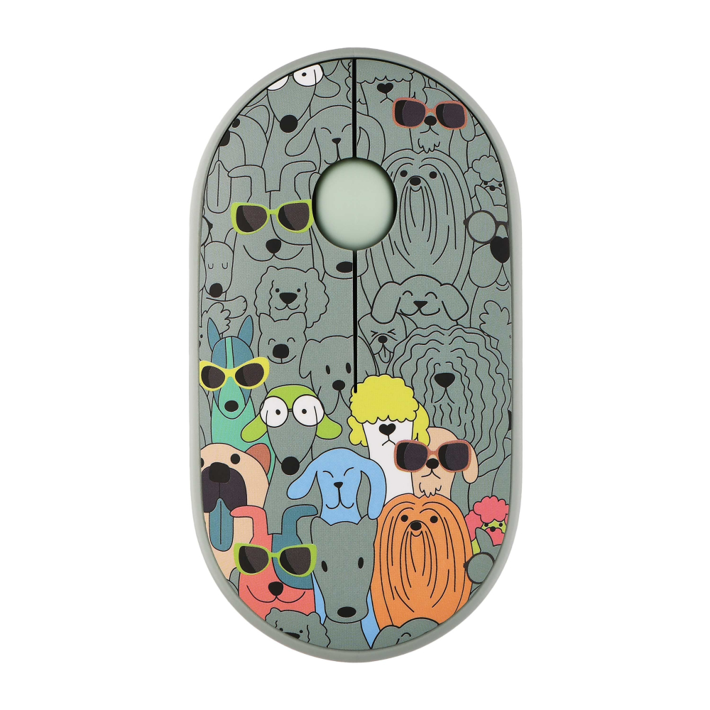 Мышь 2E MF300 PETS:DOGS Silent WL BT, зелёный
