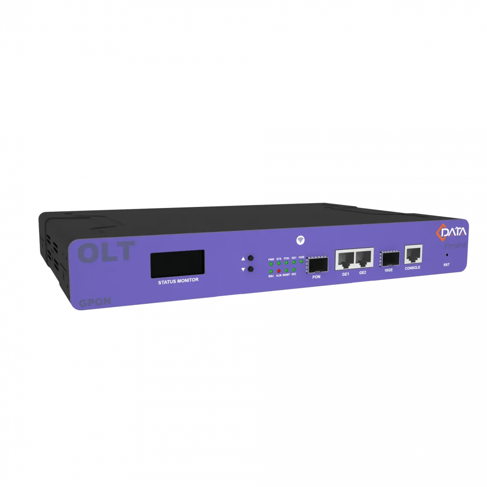 OLT C-DATA FD1601S-B1: 1 порт GPON (SFP), 2 GE, 1 SFP+, БП AC