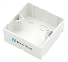 Монтажная коробка Pixietech, накладная, 86х86мм, белая