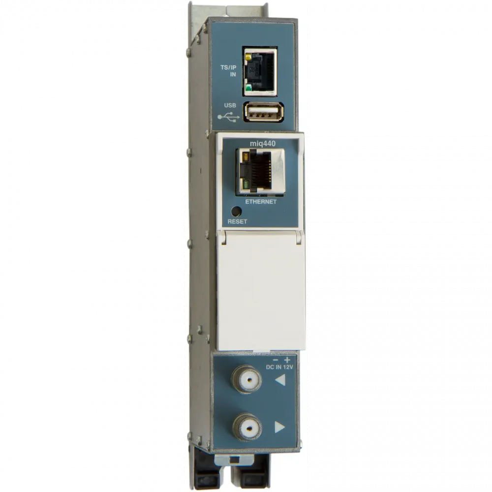 Модулятор IP в 4x DVB-C MIQ440