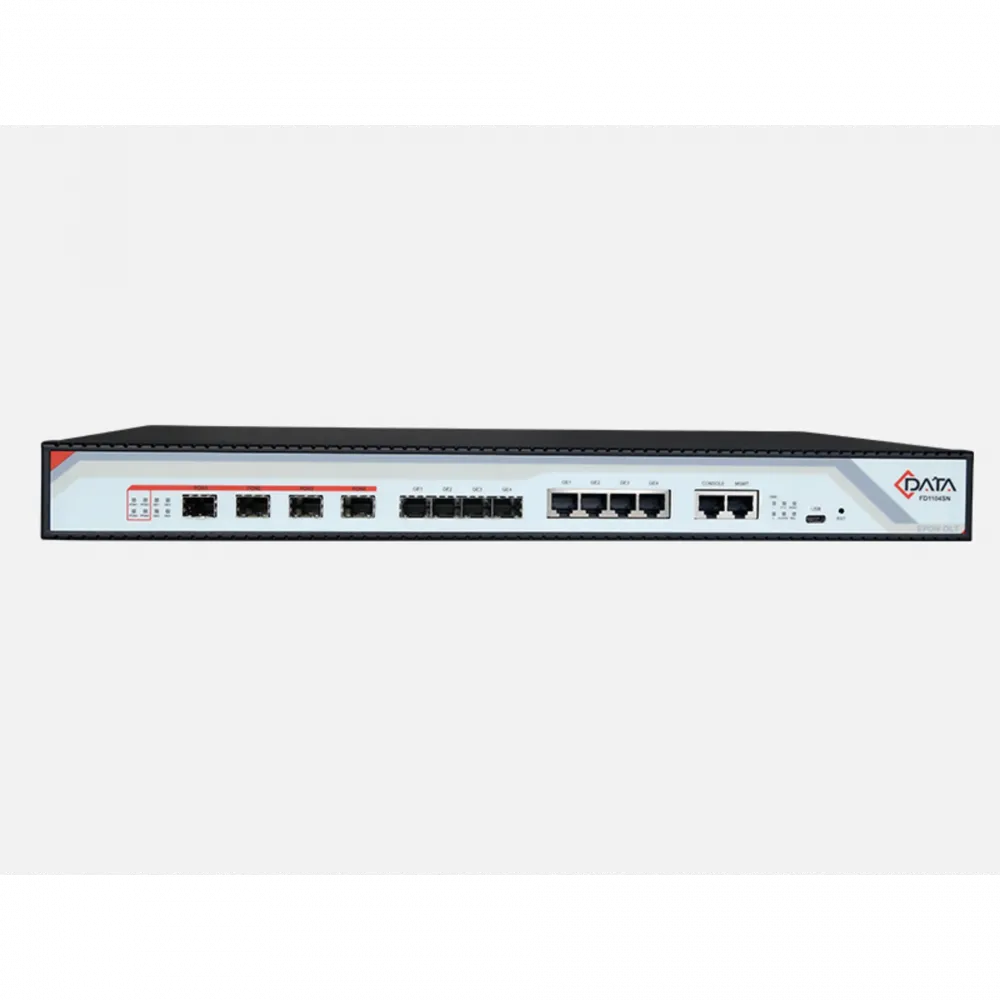 OLT C-DATA FD1104SN-R1: 4 порта GEPON (SFP), 4 GE комбо-порта, 2 БП АC (уценка)