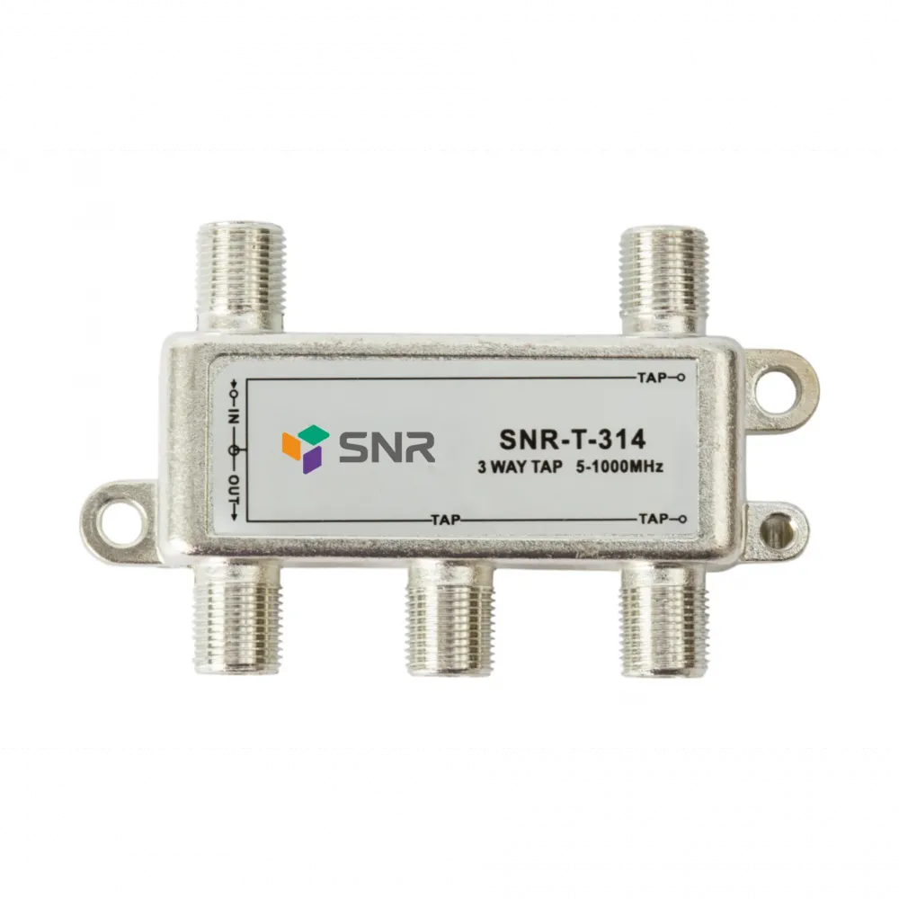 Ответвитель абонентский SNR-T-314 на 3 отвода, вносимое затухание IN-TAP 14dB